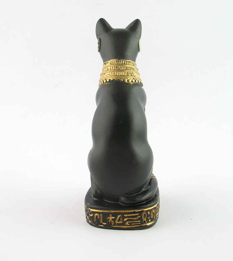 Black and Gold Bastet Figurine | woot & hammy