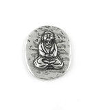 Buddha Pocket Stone, Lead-Free Pewter
