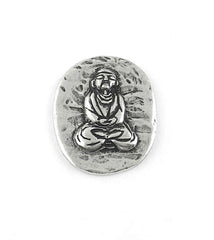 Buddha Lead-Free Pewter Pocket Stone | woot & hammy