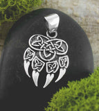 Celtic Bear Paw With Triquetra Knots Pendant | Woot & Hammy