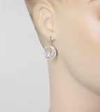 Crescent Moon Drop Earrings With Celtic Knots, Swirls & Gemstones | woot & hammy