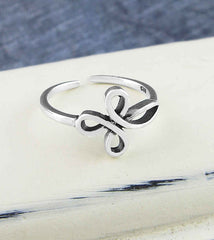 Horizontal Celtic Cross Toe / Midi Ring, Adjustable | Woot & Hammy