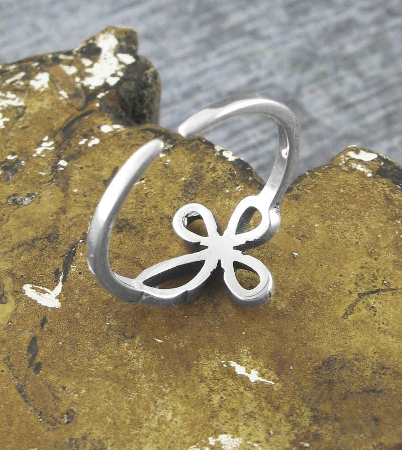 Horizontal Celtic Cross Toe / Midi Ring, Adjustable | Woot & Hammy