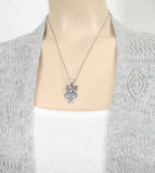 Owl With Triquetra and Celtic Knots Pendant | woot & hammy