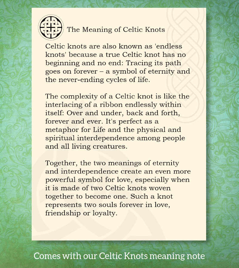 Little Celtic Cross Pendant with Triquetra Knots