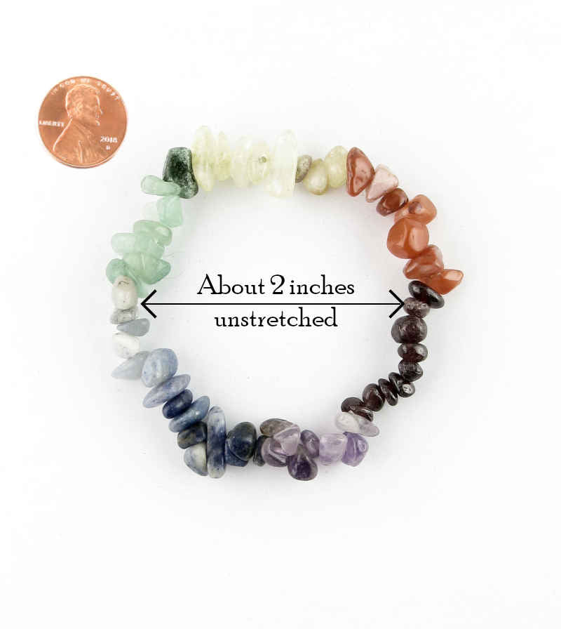 Natural Colorful Stone Chakra Stretch Bracelet | woot & hammy