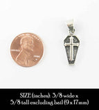 Coffin With Latin Cross Oxidized Pendant | Woot & Hammy