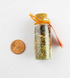 Courage Pocket Spell Bottle with Herbs & Stones