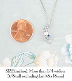 Crescent Moon And Dangling Star Necklace With CZ Diamonds | Woot & Hammy