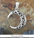Crescent Moon With Celtic Knots Pendant | Woot & Hammy