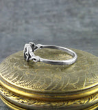 Crescent Moon Bounded By Celtic Knots Ring | Woot & Hammy