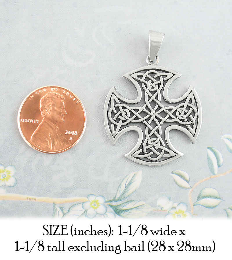 Bold Rounded Celtic Cross Cut-Out Pendant | Woot & Hammy
