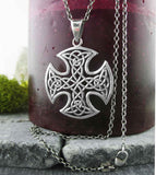 Equal-Armed Celtic Balanced Square Cross Pendant