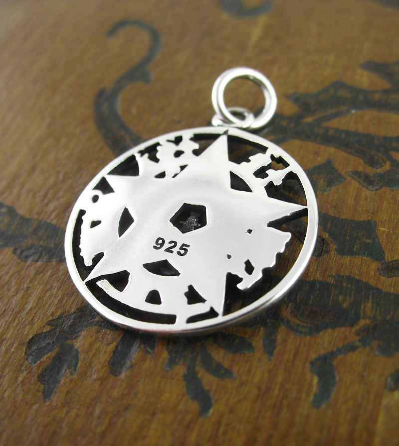 Detailed Cut-Out Tetragrammaton Symbol Pendant | Woot & Hammy