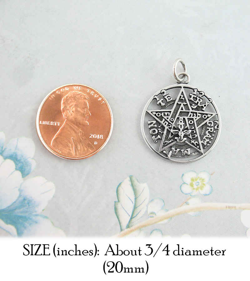 Detailed Cut-Out Tetragrammaton Symbol Pendant | Woot & Hammy