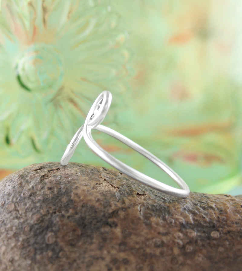 Double Spiral Knot Midi Toe Adjustable Wrap Ring Above Knuckle | Woot & Hammy