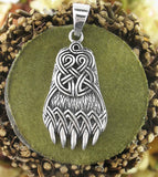 Downturned Bear Paw With Celtic Knots Pendant | Woot & Hammy