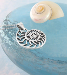 Chambered Nautilus Shell Necklace - woot & hammy