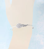 Elegant Angel Wing Adjustable Bangle - woot & hammy
