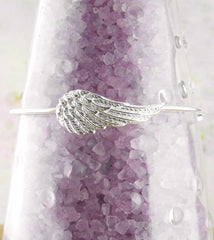 Elegant Angel Wing Adjustable Bangle - woot & hammy