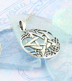 Celtic Moon Pentacle Necklace - woot & hammy