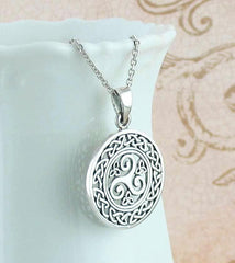 Celtic Triple Spiral Necklace - woot & hammy