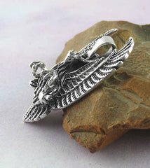 Dramatic Eagle With Talons and Unfurled Wings Pendant | Woot & Hammy