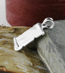 Engravable Miniature Old World Scroll Pendant | Woot & Hammy