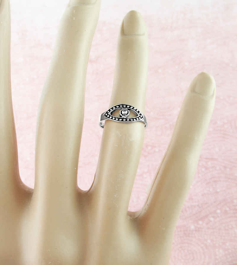 Protective Evil Eye Knot Midi Toe Adjustable Ring | Woot & Hammy