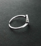 Eye of Providence Toe-Midi-Knuckle Oxidized Ring, Adjustable | Woot & Hammy