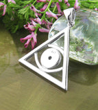 Eye of Providence With Lab Opal And CZ Pendant | Woot & Hammy