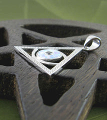 Eye of Providence With Lab Opal And CZ Pendant | Woot & Hammy