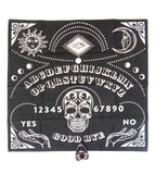 Ouija-Wahrsagungsmatte aus Stoff, 23 x 24, mit Planchette