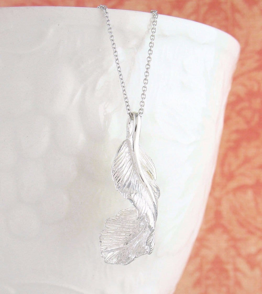 Falling Feather Pendant Angel Signs Sterling Silver | FREE Shipping in ...