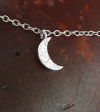 Five Tiny Crescent Moons with CZ Bracelet | Woot & Hammy
