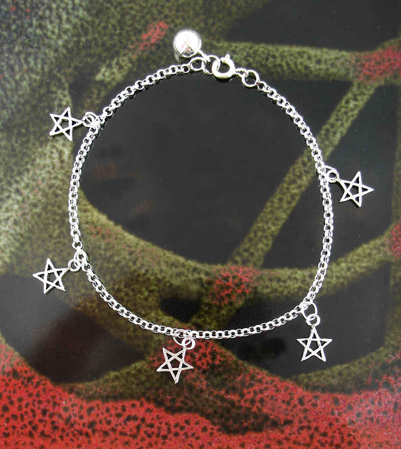Five Tiny Pentagrams Bracelet | Woot & Hammy