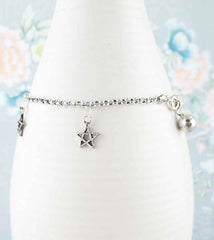 Five Tiny Pentagrams Bracelet | Woot & Hammy