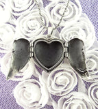 Heart-Shaped Folded Angel Wings Locket - woot & hammy