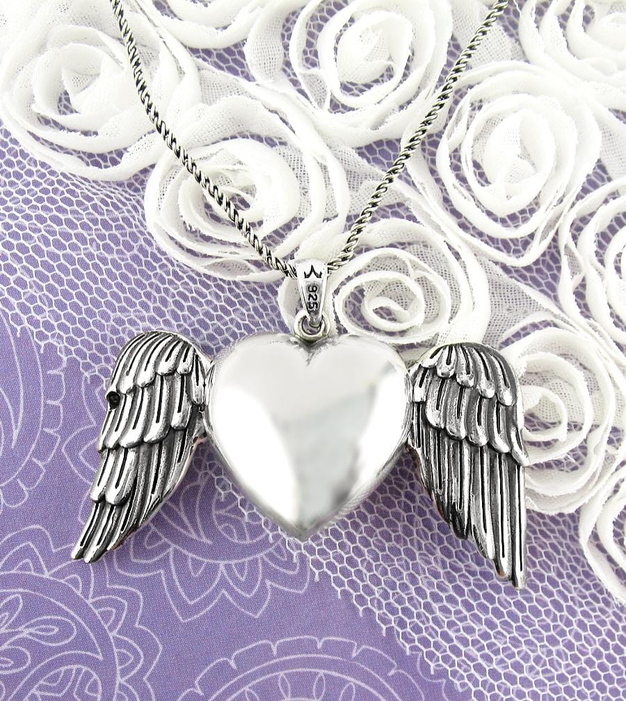 Buy Bracelet Angel Wings 925 Silver Heart and Wings Silver or Online in  India 
