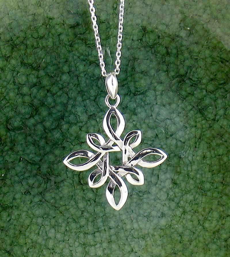 Four Pointed Celtic Knot Necklace - woot & hammy
