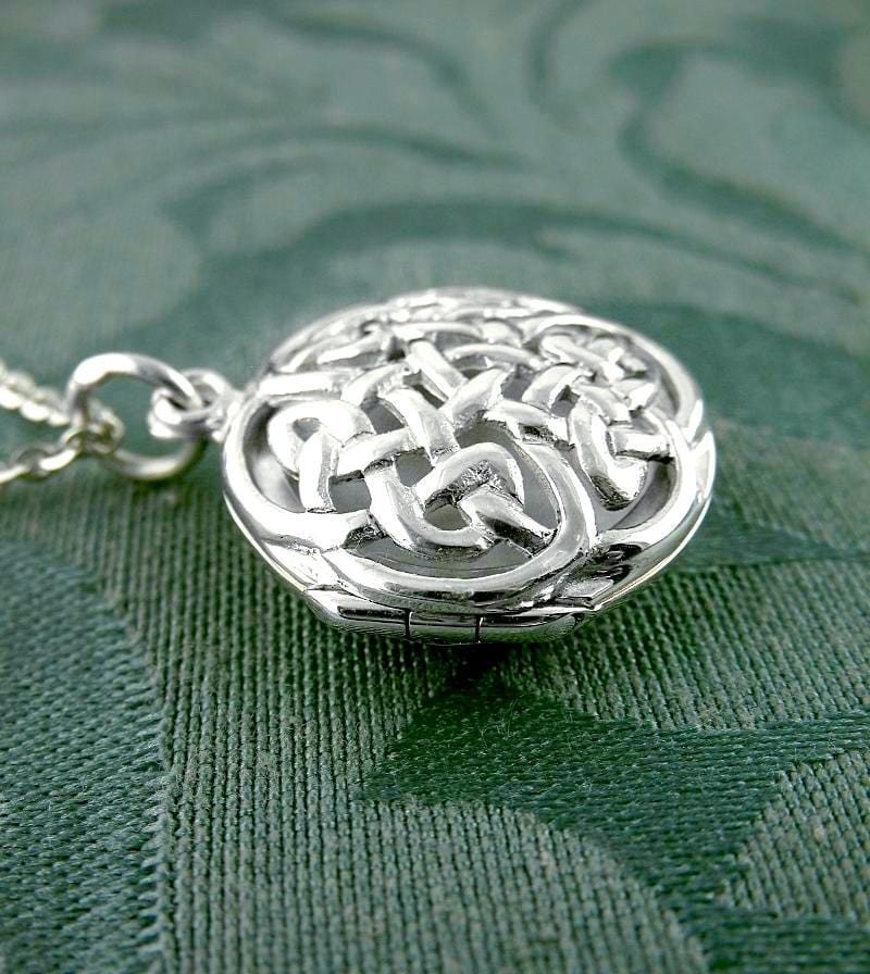 Celtic Knot Lattice Locket Necklace - woot & hammy