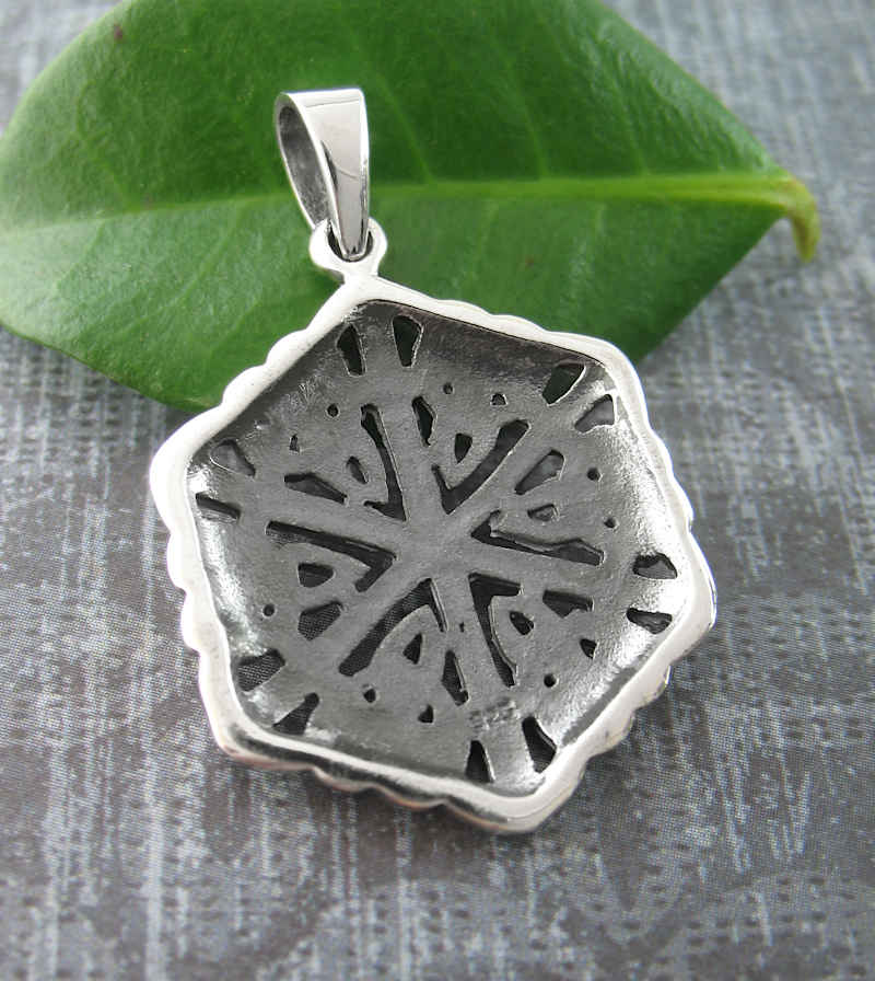 Celtic Hexagon Knot Pendant Triangle Sterling Silver | Woot & Hammy