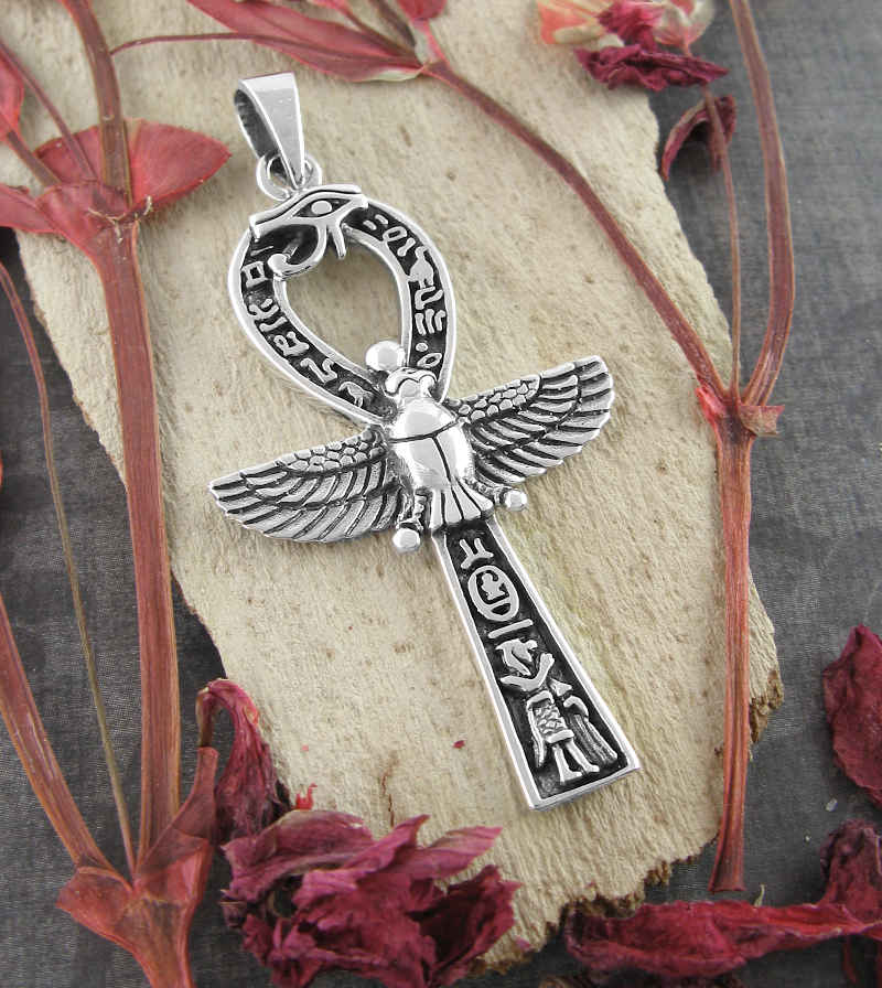 Croix de Ankh, œil d’Horus et collier - ankh mineral Croix de Ankh, œil d’Horus et collier - ankh mineral