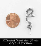 Curling Snakes With Textured Skin Post Earrings | Woot & Hammy