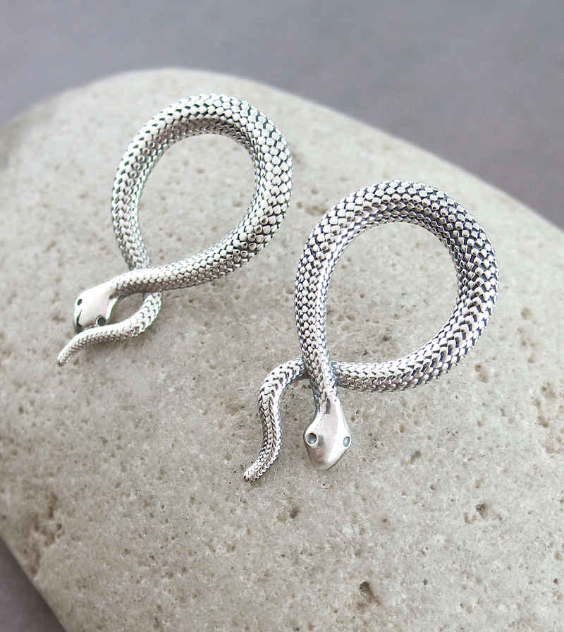 Looping Snake Post Earrings | woot & hammy