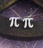 Pi Mathematical Symbol Stud Earrings