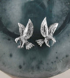 Boucles d’oreilles miniatures Eagles Alighting Post