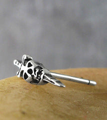 Miniature Skull and Dagger Post Earrings | Woot & Hammy