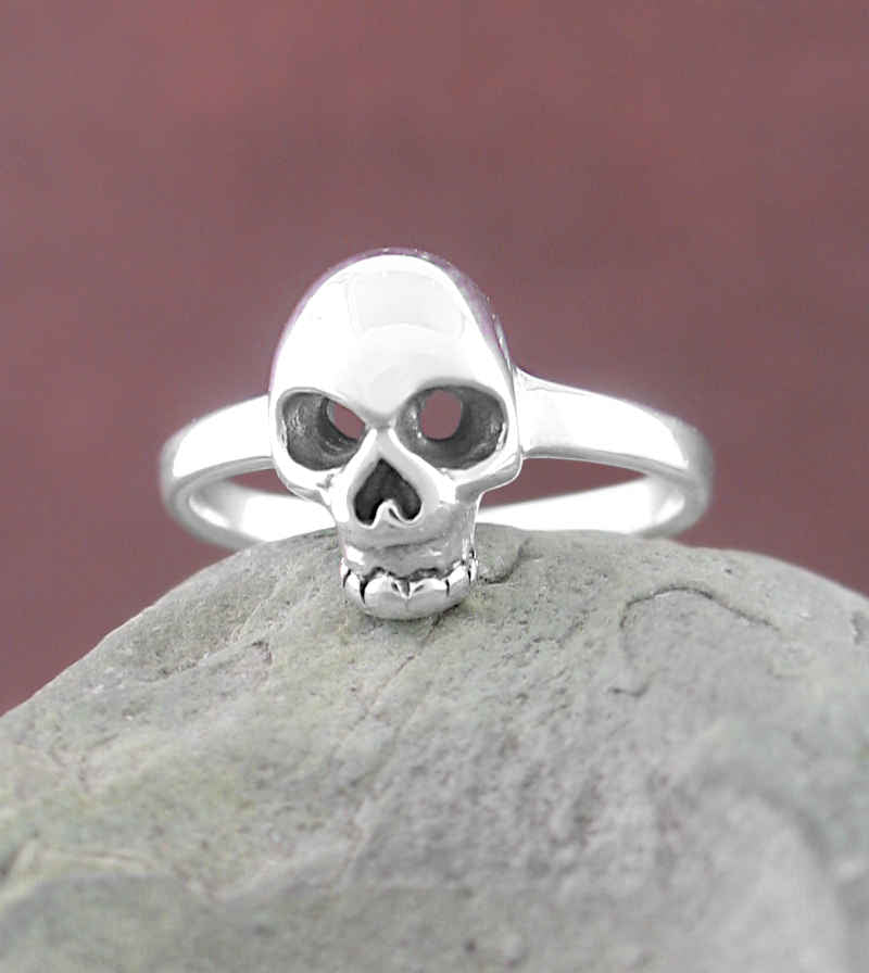 Tiny Skull Toe-Midi-Knuckle Ring, Adjustable | Woot & Hammy