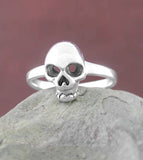 Tiny Skull Toe-Midi-Knuckle Ring, Adjustable